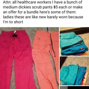 New barely worn dickies scrub sets